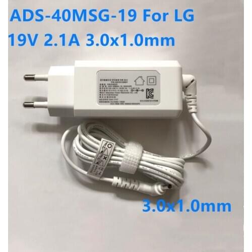 Genuine ADS-40MSG-19 19040GPK 19V 2.1A 40W 3.0X1.0mm EAY63128601 Adapter For LG GRAM 14Z950 15Z970 Laptop Power Supply Charger