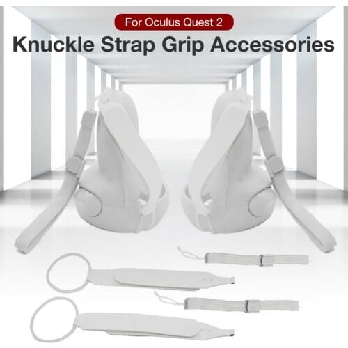 Anti-off Hand Knuckle Strap For Oculus Quest 2 VR Touch Controller Adjustable Handle Grip Wrist Belt Strap For Oculus Quest 2