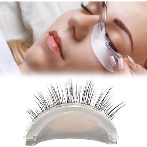 1 Pair 3D False Eyelashes Extension Reusable Self-Adhesive Natural Curly Fake Eyelashes Self Adhesive Eye Lashes Makeup Tools