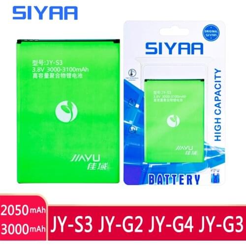 SIYAA Original Mobile Phone Battery JY-S3 JY-G2 JY-G4 JY-G3 For Jiayu JYS3 S3 JY-G3 G3 JY-G4 G4 Replacement Batteries Capacity