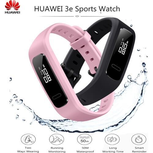 Huaiwei Band 3e Smart Sports Band 5ATM Waterproof Wristband Passometer Bracelet 6-Axis Sensor Running Monitor Sports Watch