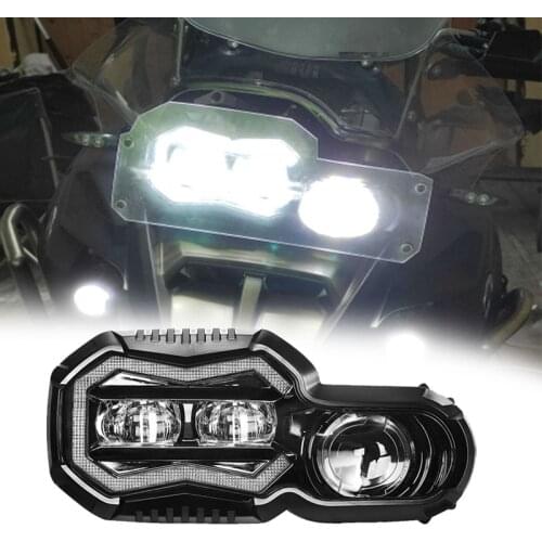 Led Motorcycle Headlight For BMW F650 F700 F800 With White DRL Hi Low Beam Front Driving Lights