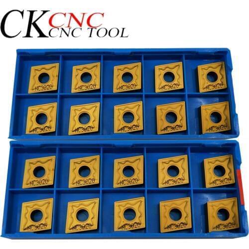 10pcs CNMG120404-HM NC3020 CNMG431-HM External Carbide Parts Rotary Tool Insert for Turning Steel for MCLNR / MCKNR Tool Holders