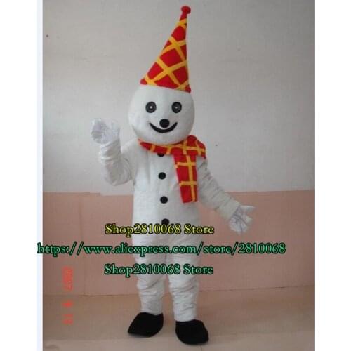 High Quality EVA Material Helmet Clown Snowman Mascot Costumes Walking Cartoon Apparel Birthday Party Custom Made Adult Size 053
