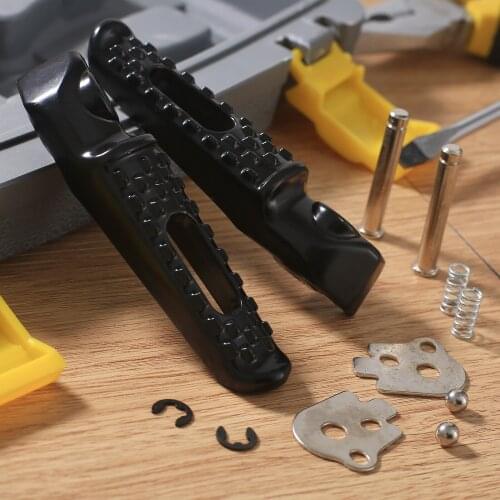 1 Pair Aluminum Motorcycle Motorbike Rear Foot Pegs Footrests for Honda CBR600RR 2003-2006 CBR1000RR 2004-2014 CB1000R 2008-2011