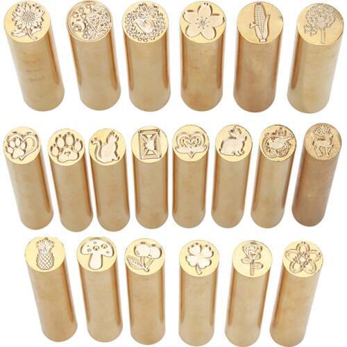 1PC Metal Sealing Wax Stamp Brass Vintage Envelope Seal Stamp for Wedding Cards Decorative Stamp Craft Gift