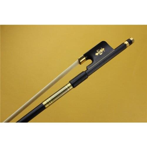 1pc New black Carbon fiber viola bow Professional good bow Ebony Frog