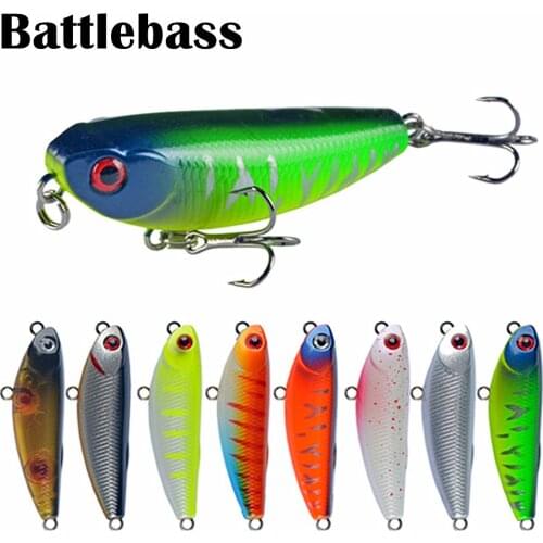 1Pcs Topwater Pencil Fishing Lures 5cm 5.5g Trolling Minnow Wobblers Crankbait Isca Bass Artificial Hard Bait Swimbait Tackle