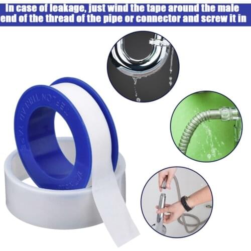 10pcs Roll Joint Plumbing Fitting Thread Seal Tape PTFE for Water Pipe Plumbing Sealing Tapes