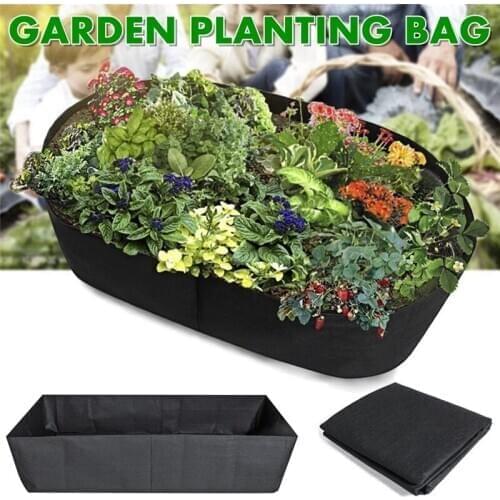 142 Gallon Home Garden Grow Bag Vegetable Planting Bed Balcony Flower Pot with Handles