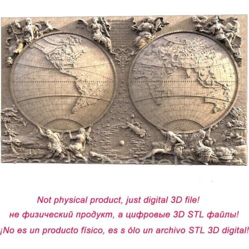 Earth 3D model relief STL for cnc router carving and engraving artcam type3 aspire 372MB