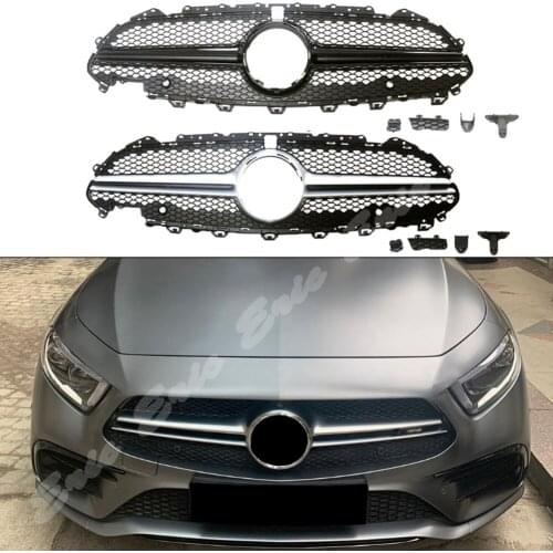 Car Front Racing Billet Bumper Grille Upper Facelift Gril Fit For Mercedes Benz C257 W257 CLS Class 2019 2020