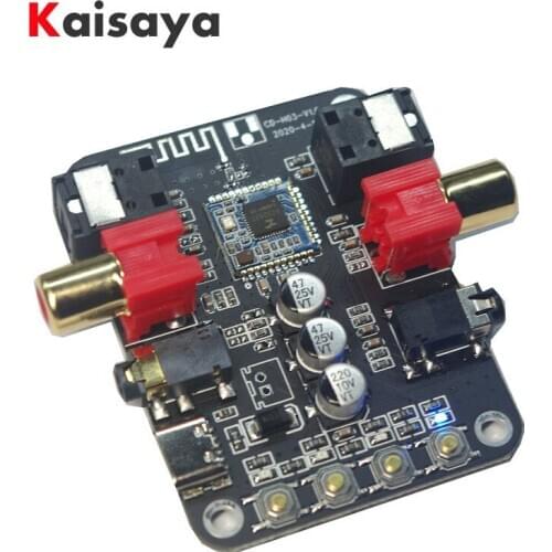 Bluetooth 5.0 Wireless receive Digital Coaxial Optical 3.5MM Stereo Audio 24BIT 192K T0178