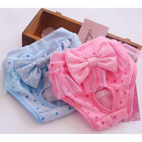 Pet Dog Sanitary Pant Cotton Briefs Female Dog Shorts For Puppy Kitty Trousers Underwear Diaper