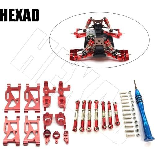 Wltoys 144001 Parts Are Suitable For WLtoys 144001 1/14 Remote Control Car Parts Metal Connecting Rod Servo Rod Steering Rod Kit