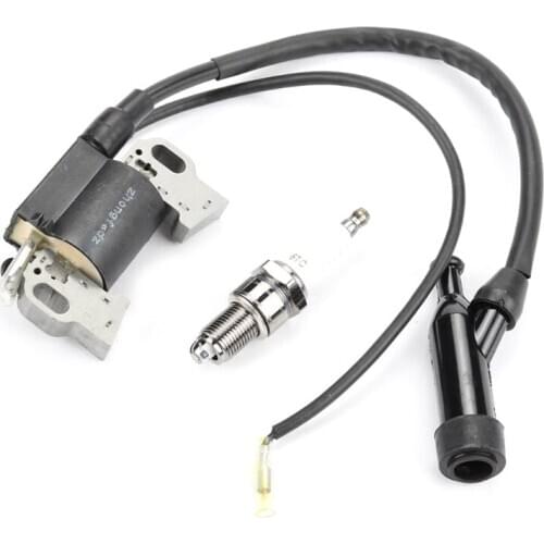 Ignition Coil for Honde Gx240 Engine Lawn Mower Tractor Generator w/Spark Plug 667A