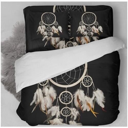 Fanaijia dream catcher Bedding Set Bohemian Print Duvet Cover set with pillowcase 3pcs Design Queen King Bed best gift bedline