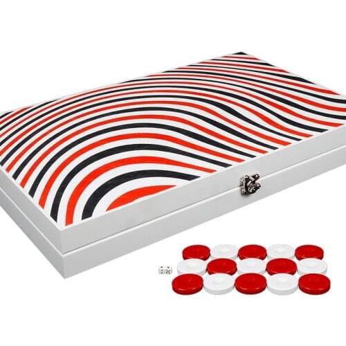 Trend Illusion Board Game Leather Luxury Backgammon Set