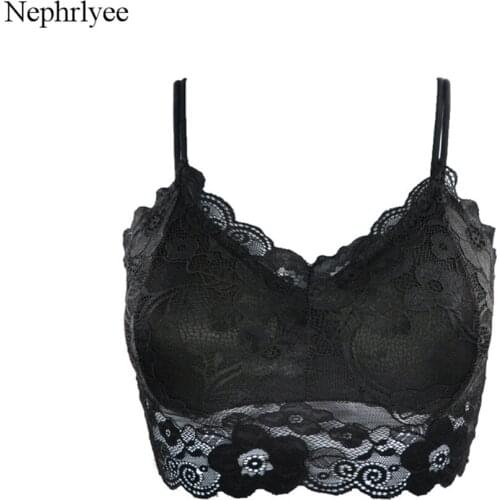 2021 New Lace Bra Top Women Push up Gather Bra Sexy Lingerie Breathable Bralette With Chest Pad Underwear Femme Crop Top CA289