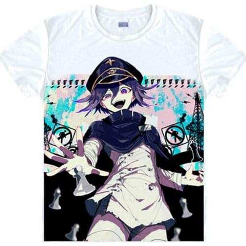 New Danganronpa V3 Cosplay T-shirt Anime Ouma Kokichi Dangan ronpa T-Shirt Short Sleeve Tops Tee
