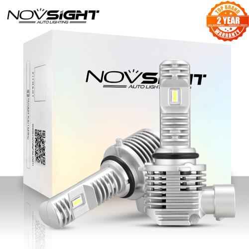 NOVSIGHT 1:1 Mini LED Car Headlight H11 H4 H7 9005 9006 HB3 HB4 50W 12000LM 6000K White Auto LED Fog Lamps