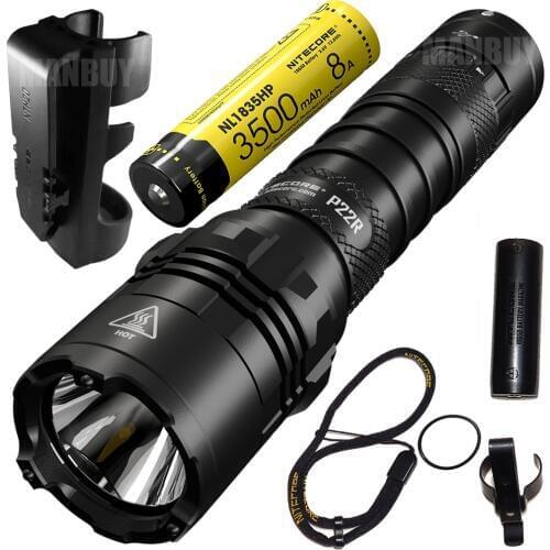 Nitecore P22R +NL1835HP Ultimate Performance Rechargeable Tactical Flashlight 1800 Lumens CREE XHP35 HD LED Hunting Search Torch