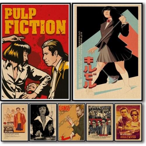 Quentin Tarantino Movie Anime Posters Canvas Painting Retro Poster Wall Decor Poster Wall Art Picture Room Decor Home Decor