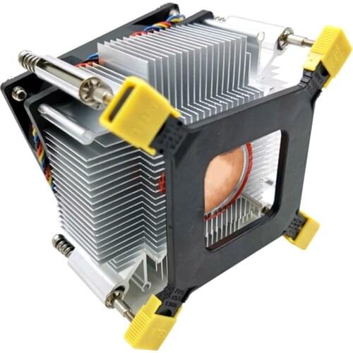 CPU Cooler Fan Cooling 1366 2011 1155 4-Pin Wire Temperature Control and Speed Control Radiator for X58 X79