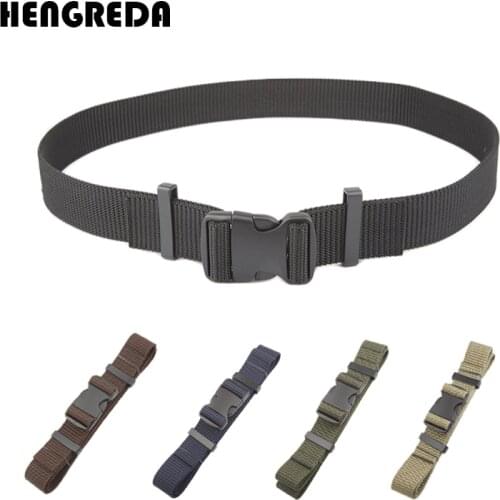Quick Side Release Plastic Buckle Belt Nylon Strap Free Security Check Designer Tactical Army Military Waist Man Women Belts