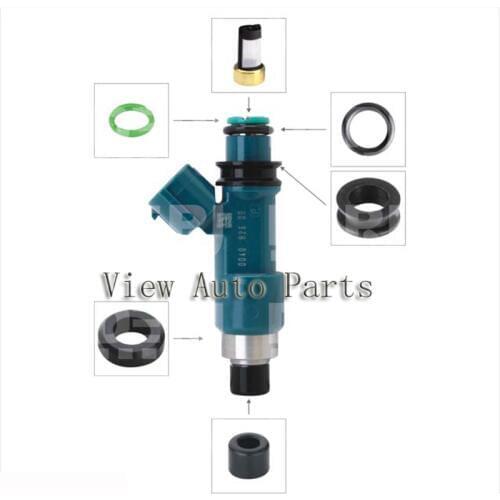 10 sets For TOYOTA LEXUS SUBARU Fuel Injector Repair & Service Kit Including Filter Seals O-Rings Plastic parts VD-RK-0018