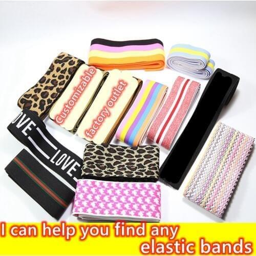 Elastic Bands 30~50MM Elastic Ribbon Clothing Bags Trousers Elastic Rubber 5CM DIY Sewing Accessories rubber band