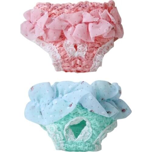 Dot Print Pet Dog Panties Strap Sanitary Dog Underwear Diapers Physiological Pants Puppy Shorts
