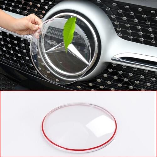 Auto Logo Protection Cover Trim For Mercedes-Benz A B C E Class GLC GLS GLE 2015-2021 Car Styling Exterior Accessories