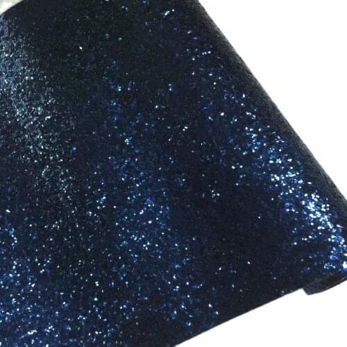 25m one roll new design nave blue chunky glitter wallpaper glitter fabric for christmas decoration wallpaper