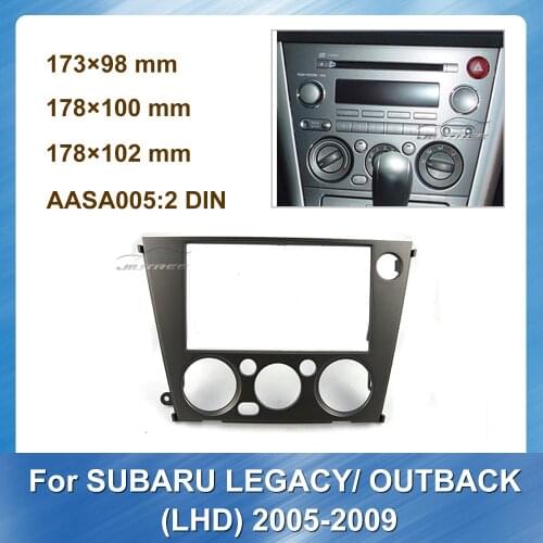 Car Radio Stereo DVD Fascia Frame Adapter for Subaru Legacy Outback 2005-2009 LHD Panel Dashboard ABS plastic Installation