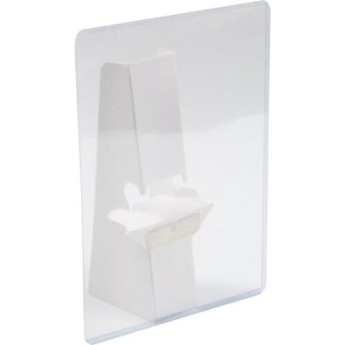 B5 Slant Clear Sign Holder Sleeve Label Cover Poster Pocket with Slant Back Paper Easel Stand