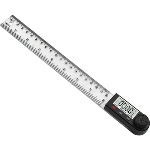 Digital Right Angle Ruler Finder Meter Protractor LCD Display Inclinometer Goniometer Electric Angle Gauge Measuring Tool 200MM