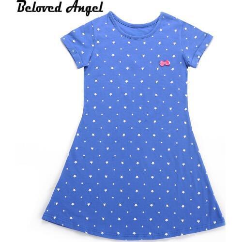High Quality 100% Cotton Princess Girl Dress 1 - 13 Years Summer New Designs Tutu Childrens Dresses Baby Girls Kids Costume