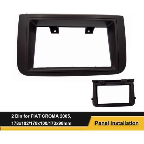 Double 2Din Car Radio Frame Fascia For FIAT CROMA 2005 DVD Stereo Mount Panel Plate Dash Installation Tirm Kit Bezel