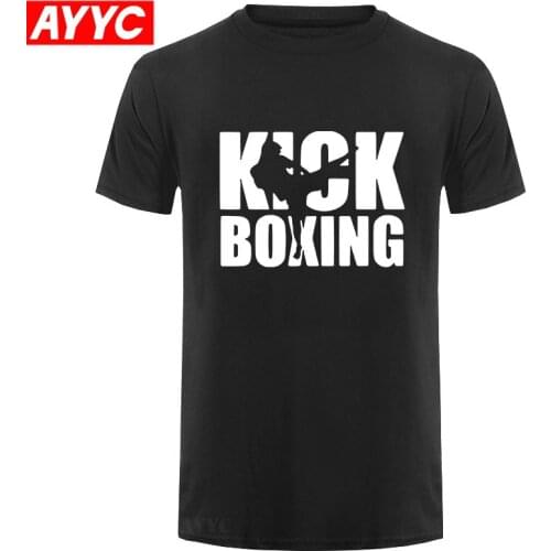 New High quality brand men t shirt kick boxing casual short sleeve o neck fashion kick boxing printed 100% cotton t shirt men