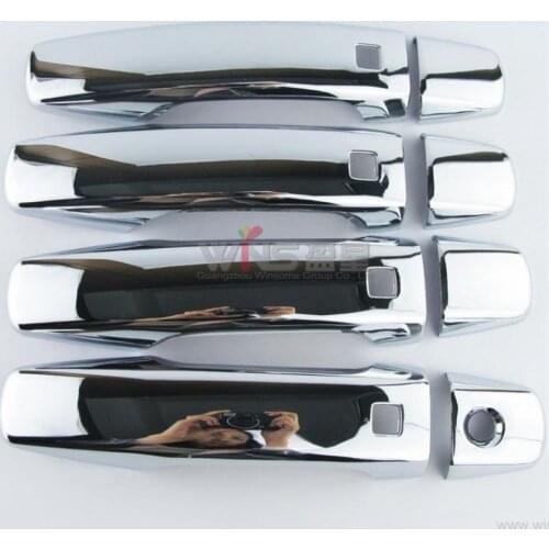 Chrome Door Handle Cover With hole ABS Mirror Surface Car-Styling Accessories For Toyota Land Cruiser 200 2008-2011 2012-2015