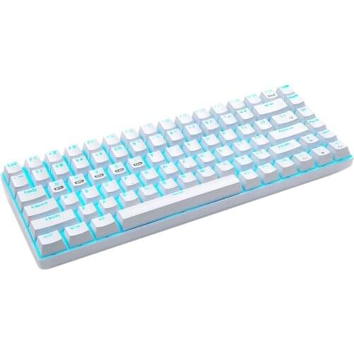 Gaming Keyboard,84 Keys Backlit Gaming Keyboard 5.0 Wireless Type-C Three Mode Dynamic Effect Keyboards