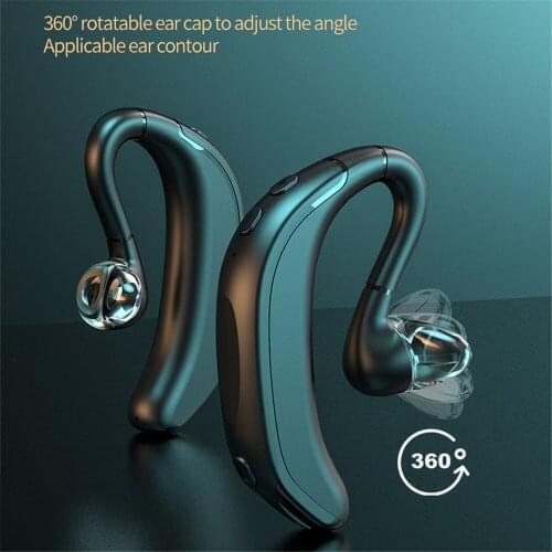 Kebidu Ear-hook Unilateral Wireless Bluetooth Headset Ultra-long Standby Waterproof Headset HD Noise-reducing Music Headset