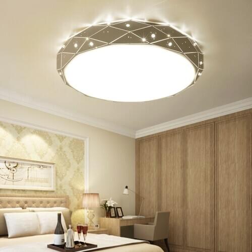 Nordic Creative design Diamond Round Led Ceiling Chandelier for Living room Bedroom Colorful Home product Lamp Fixtures