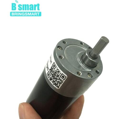 BringSmart DC Micro Electric Motor High Speed 8-1040rpm 12V 24V High Torque Reduction Brushless Motor BLDC Gear Motor JGB37-3650