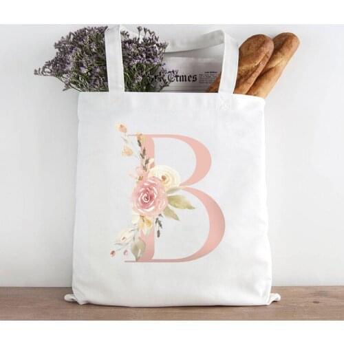 Women Bag Fashion Canvas Shoulder Bag Letter Casual Big Capacity Harajuku Women Handbag Reusable Vintage High Capacity