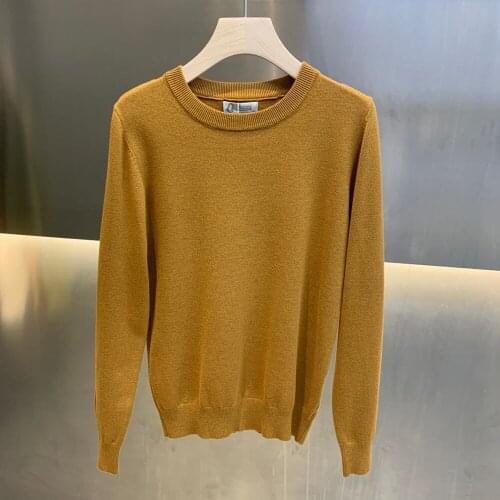 2021 new fashion brand sweater mens pullover high collar slim knit sweater autumn Korean style leisure