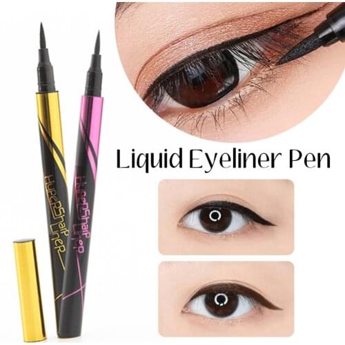 New 2 Color Liquid Eyeliner Eye Make Up Super Waterproof Long Lasting Eye Liner Easy To Wear Eyes Makeup Cosmetics Tools Set