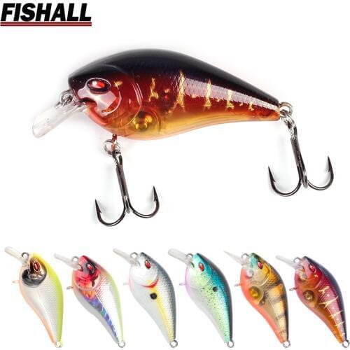 New Designed Square Bill Crank Wobbler 50mm 8.5g 55mm 10g Floating Depth 0.8m 1.0m Rattle Sound Fishing Lure for Bass Pike