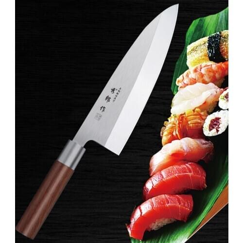 New Japanese Fish head knife Salmon knife Sashimi Sushi Cooking Filleting Knives Sushi Cleaver Salmon Sllicing Petty Peeling